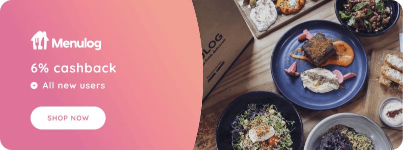 Cashback offers from MENULOG.